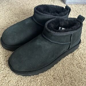 Ugg Black Ultra Classic Mini Boot, New